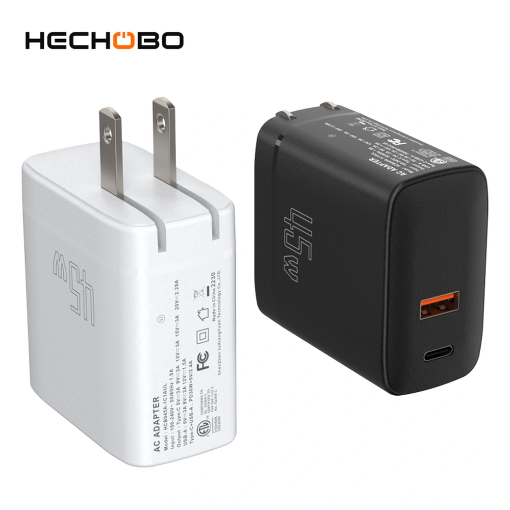The 45W USB C charger is a powerful and efficient device designed to provide fast and reliable charging solutions for various USB-C enabled devices, delivering a high power output of 45 watts.